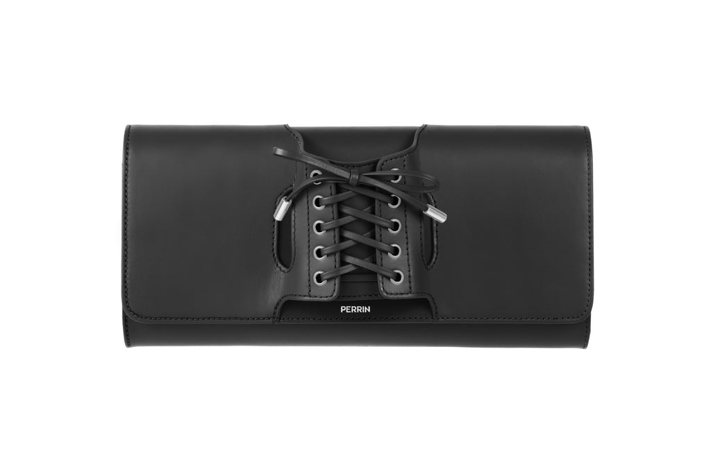 お買い得！★　PERRIN Paris ブラックレザー&エナメル 楽天市場】PERRIN PARIS ペランパリ クラッチバッグ レディース