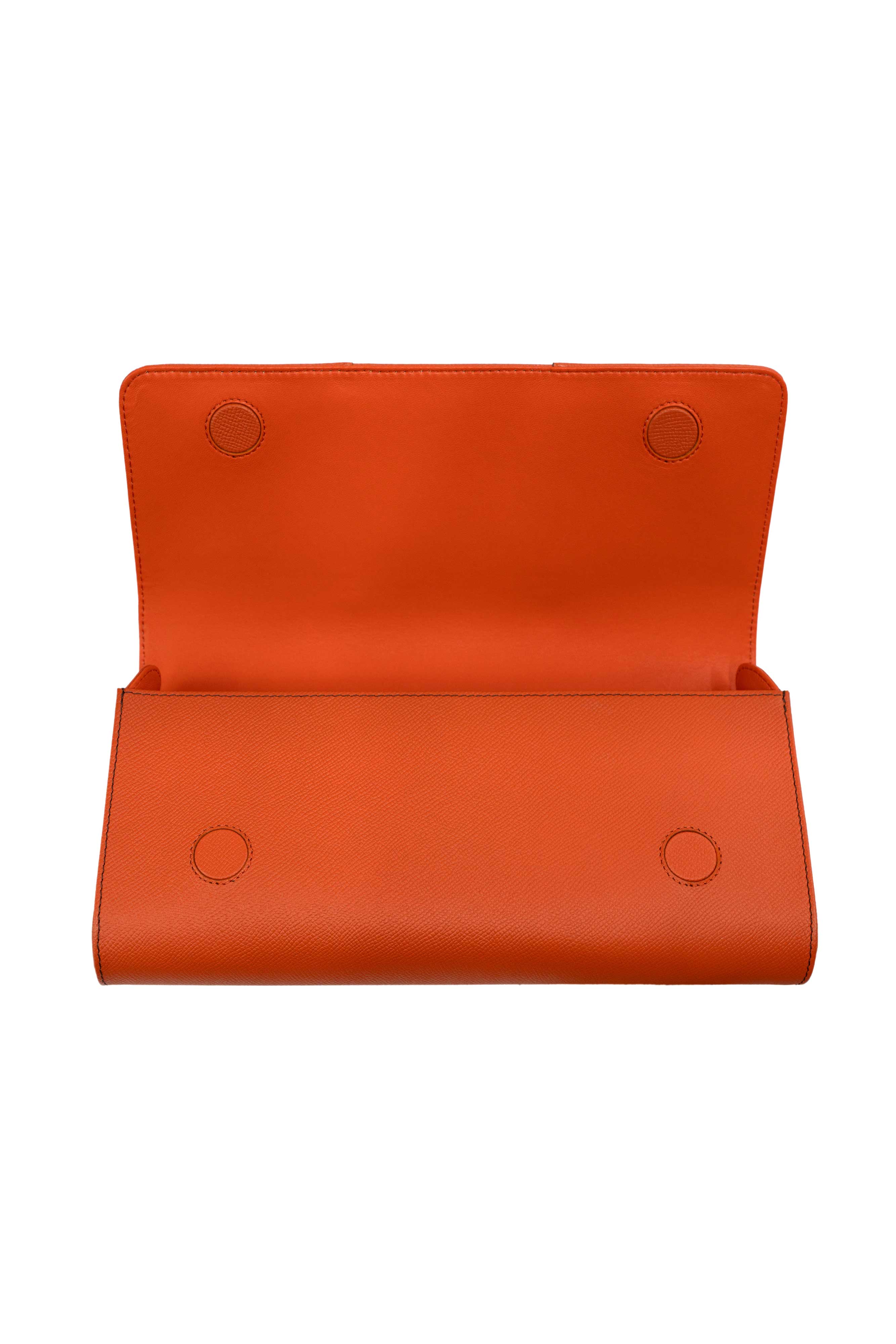 LE CABRIOLET LEATHER GLOVE CLUTCH IN FLAMME – PERRIN PARIS