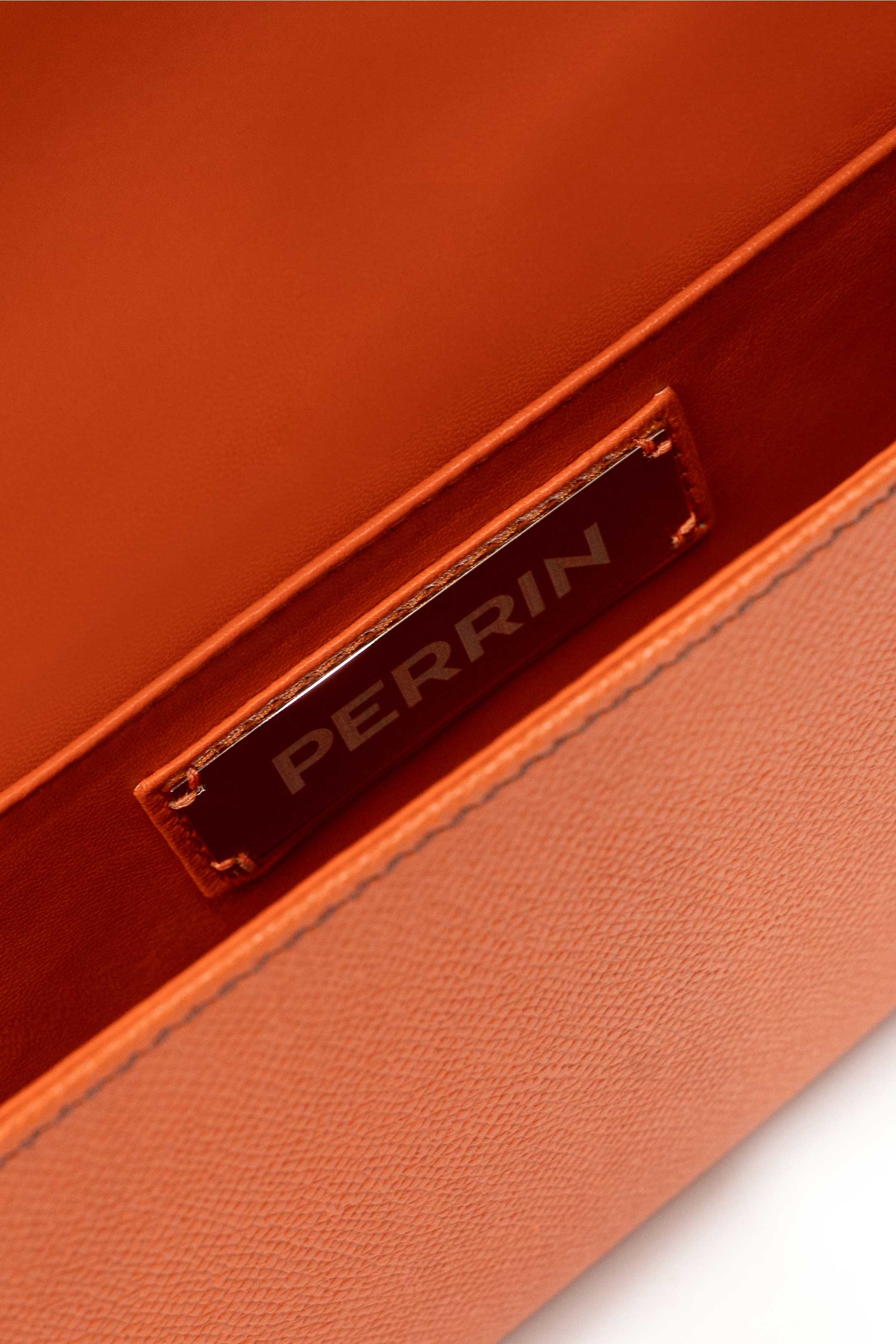 LE CABRIOLET LEATHER GLOVE CLUTCH IN FLAMME – PERRIN PARIS