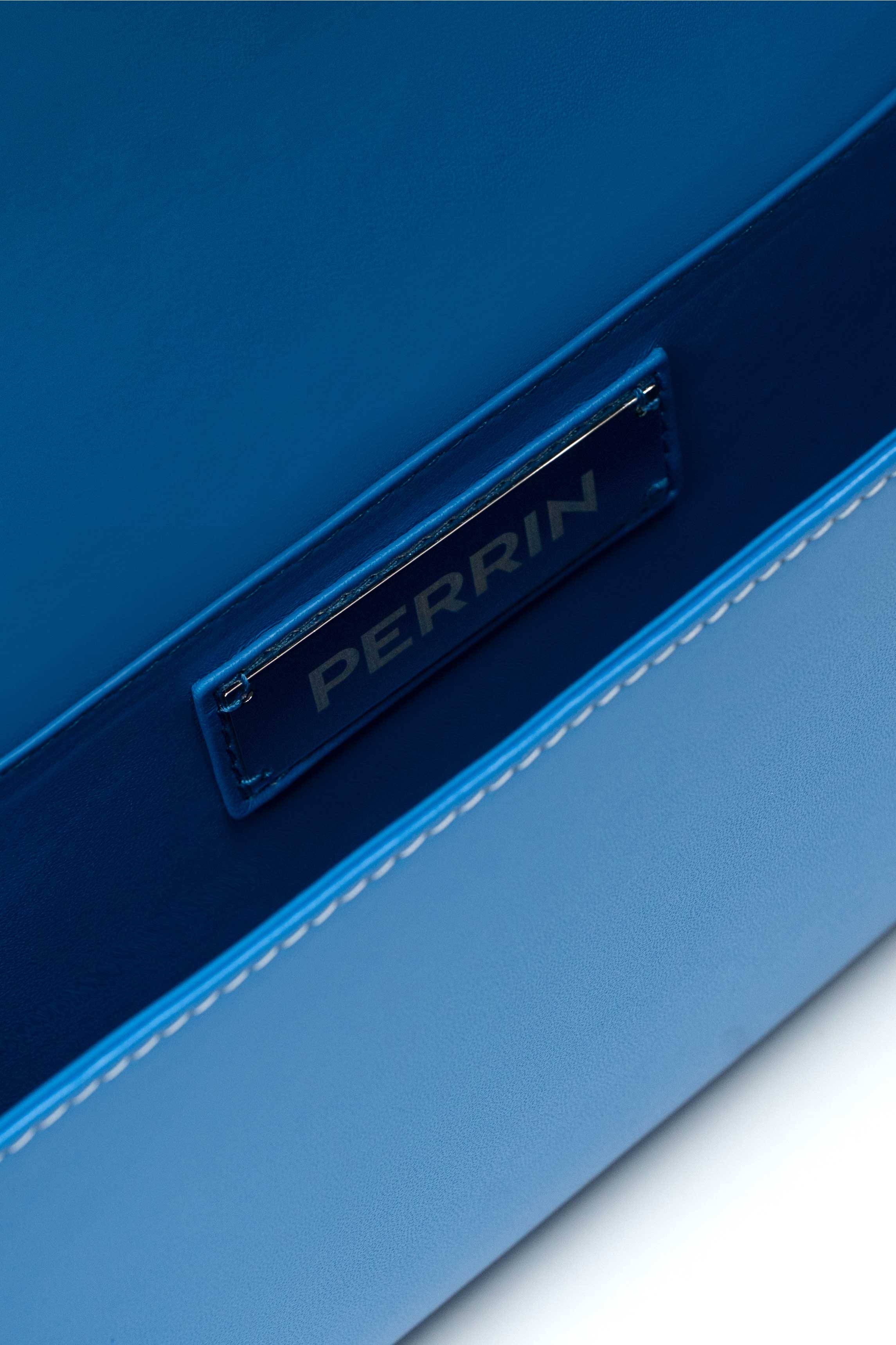 LE CABRIOLET LEATHER GLOVE CLUTCH IN AZUR – PERRIN PARIS