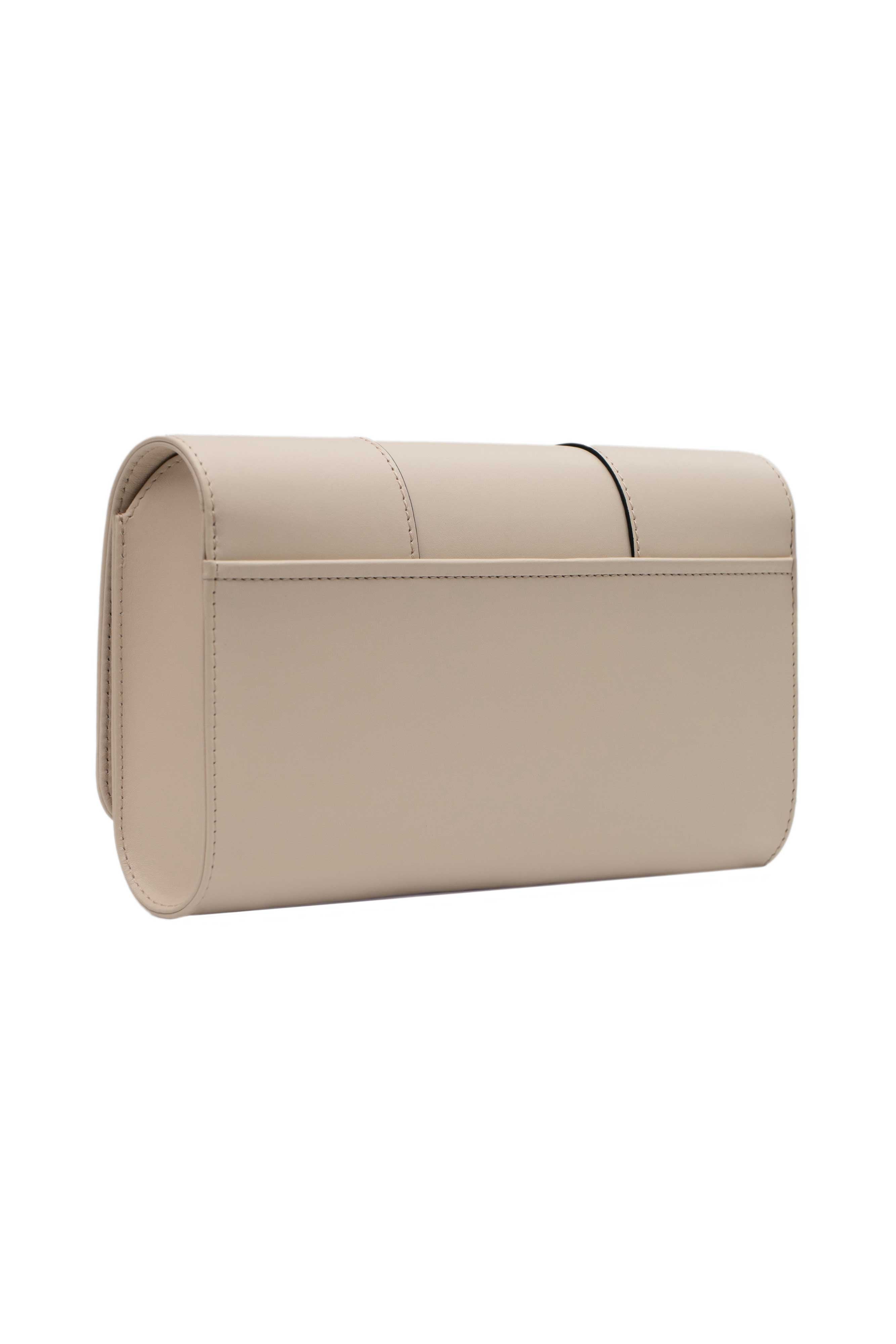 LA CORSETTE LEATHER GLOVE CLUTCH IN CREME – PERRIN PARIS