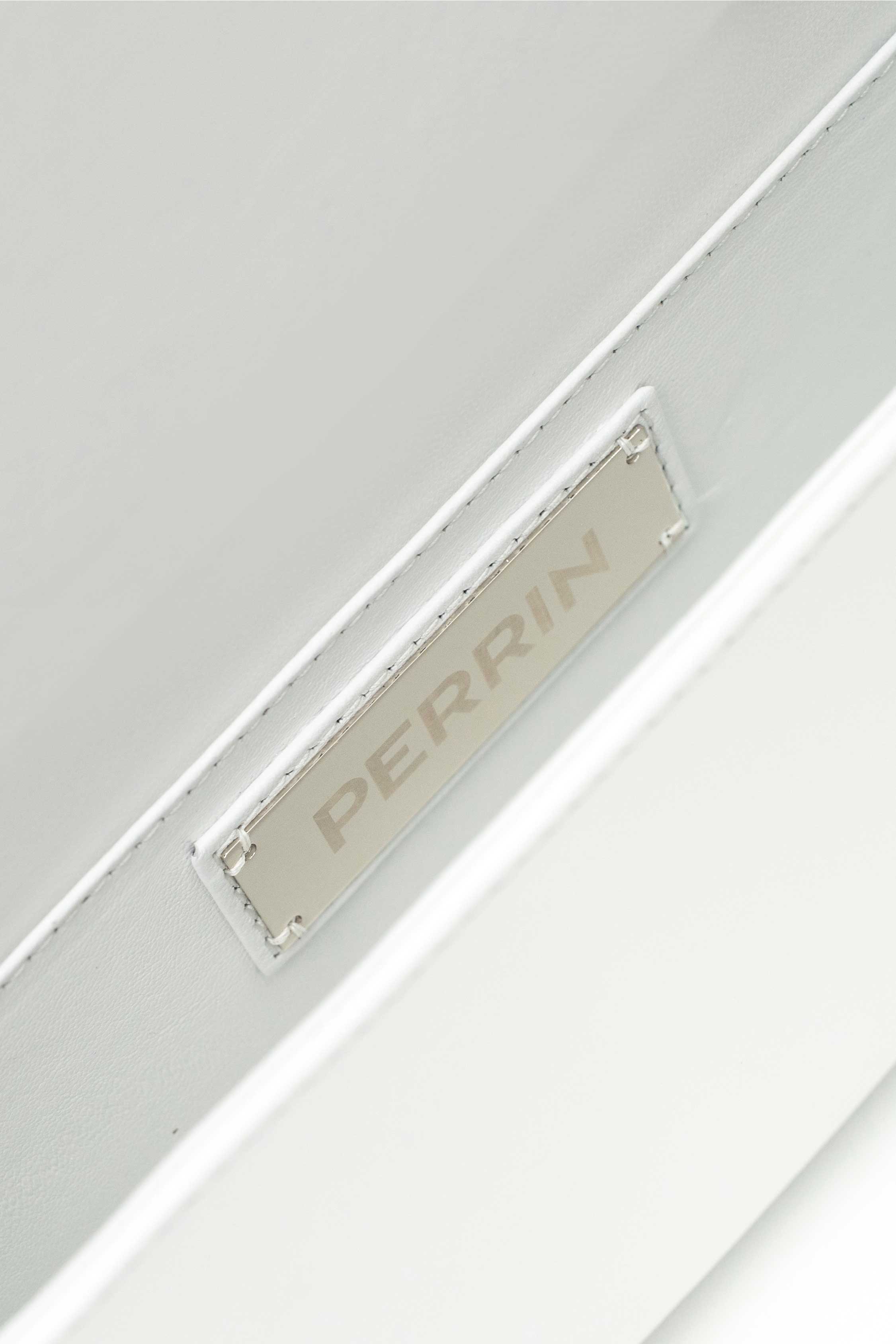 L'EIFFEL BIJOUX LEATHER GLOVE CLUTCH IN WHITE – PERRIN PARIS