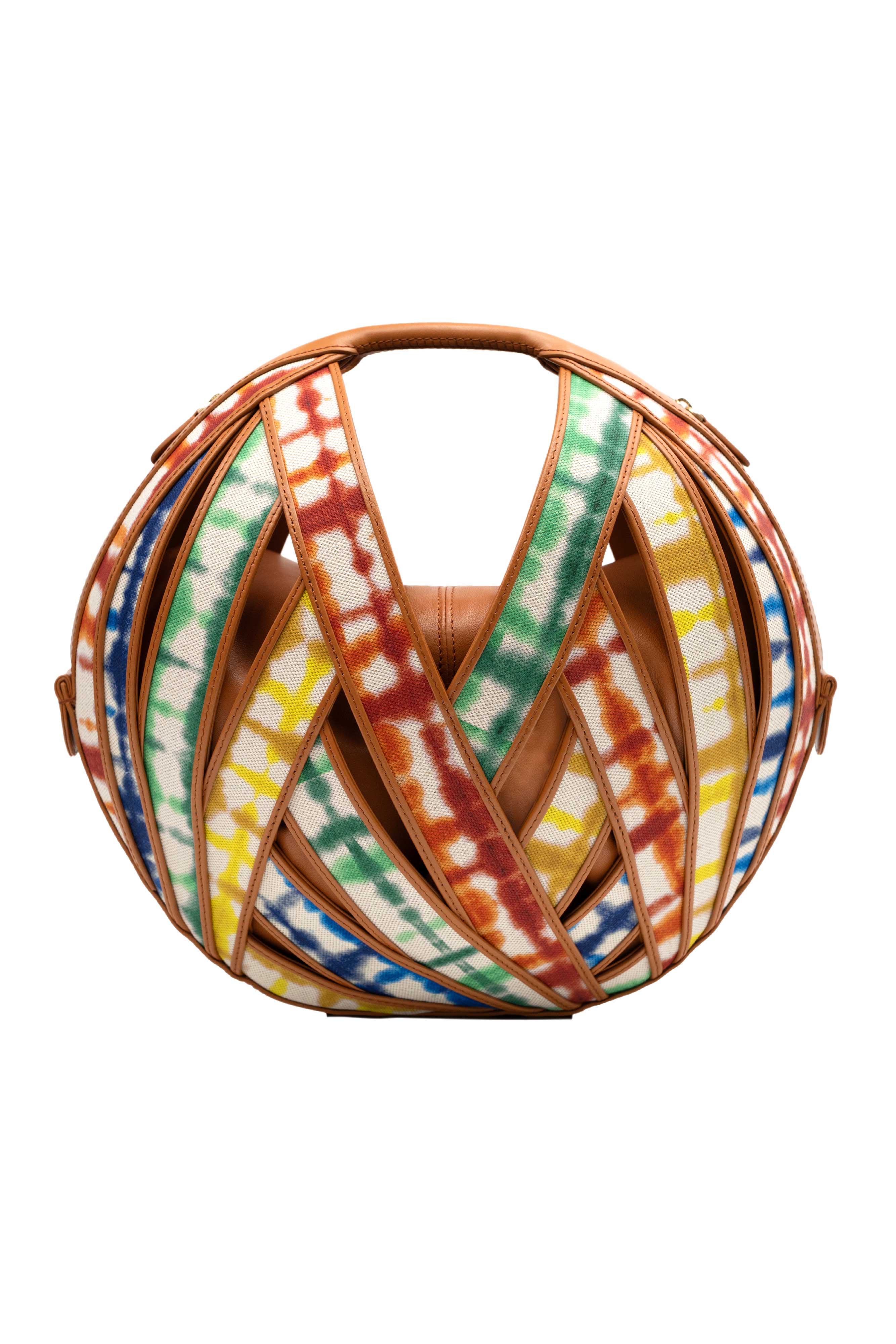 les paniers de notre dame ハンドメイドバスケット LE PANIER LEATHER BASKET HANDBAG IN TIE DYE – PERRIN PARIS