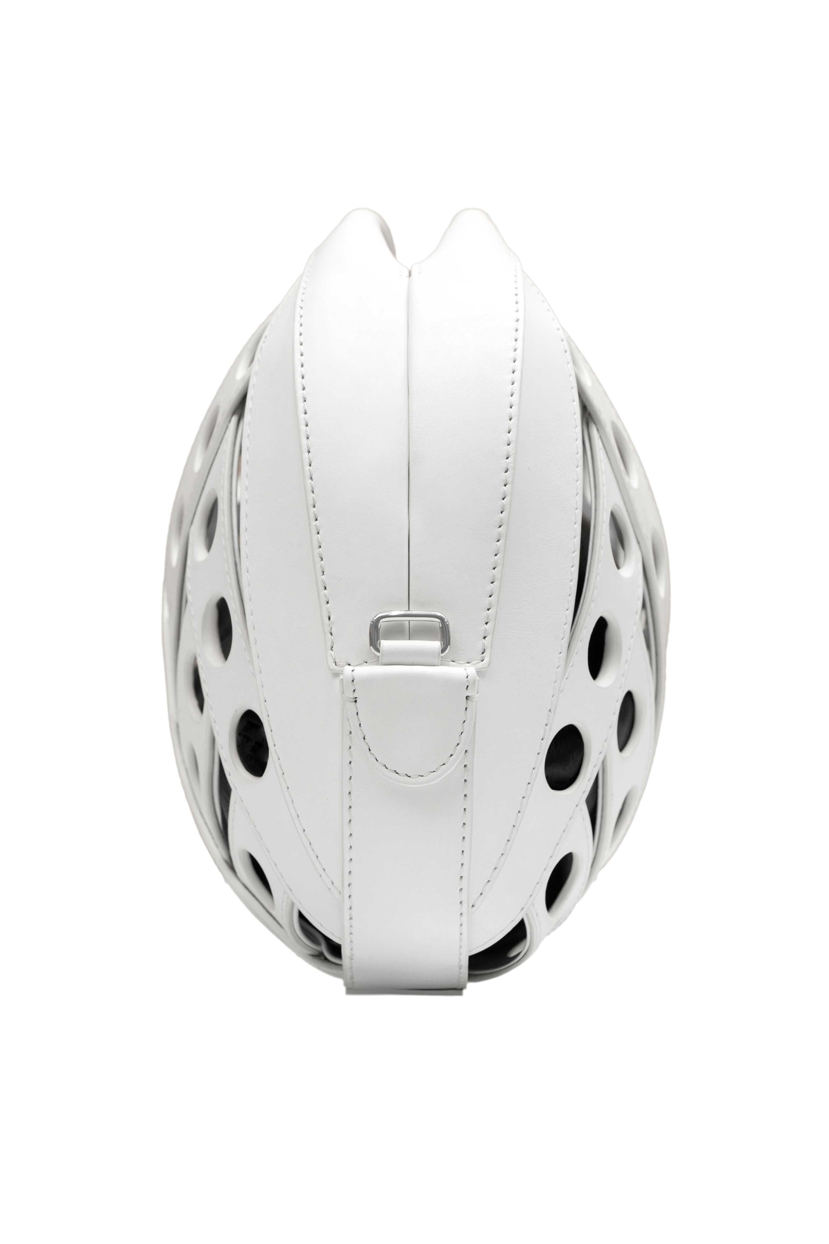 LE PETIT PANIER LEATHER CROSSBODY HANDBAG IN WHITE – PERRIN PARIS