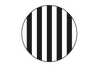 BLACK AND WHITE STRIPES COLOR SWATCH. ROUND AND NO BACKGROUND