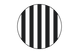 BLACK AND WHITE STRIPES COLOR SWATCH. ROUND AND NO BACKGROUND