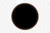 black and with sepia trim color swatch. round without background